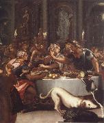 ALLORI Alessandro The banquet of the Kleopatra oil painting reproduction